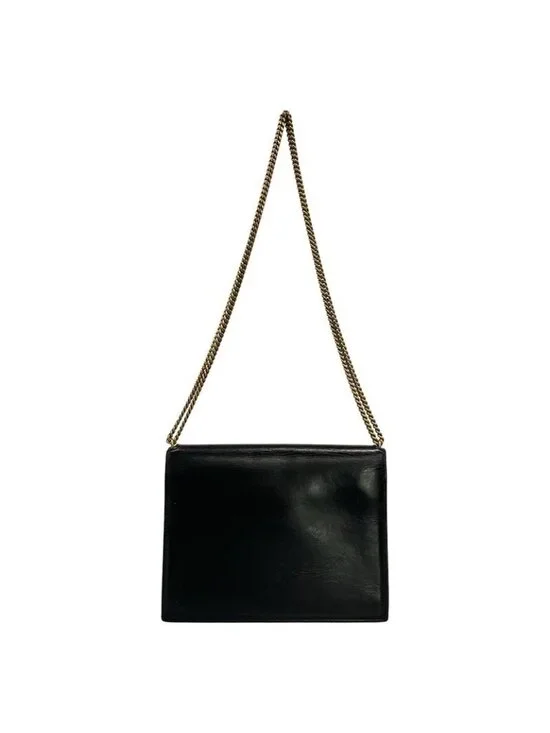 Saint Laurent Paris Shoulder Bag Cassandra Black Chain Leather - Picture 3 of 15